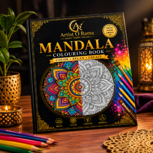 Mandala Colouring Book for Adults & Kids | Artist O Rama