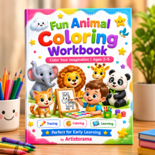Animal Coloring Book for Kids | Fun & Cute Animal Coloring Activity Book